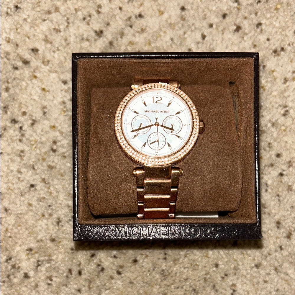 Michael Kors Rose Gold Chronograph Watch